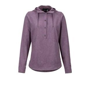 Marmot Women's Lorey Lightweight Hooded Top Jacket Vintage Purple Size Small
